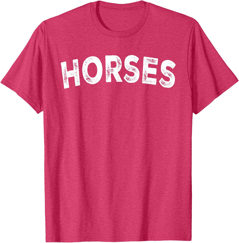 Horses - Styles Horses T-Shirt - Straight - Red Heather