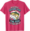 Angler Fisher Fisherman Fishing I'm So Good At Catching Fish That The Fish Tell Stories T-Shirt - Red Heather