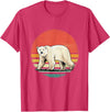 Wowsome! Vintage Polar Bear Tshirt Retro Arctic Animal Bear Lover T-Shirt - Red Heather
