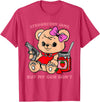 Strawberry Jams But My Gun Don't Funny Teddy Bear T-Shirt - Red Heather