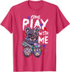 Halloween Gifts & Halloween Shirts by NLTS Scary Killer Teddy Bear Pastel Goth Style Creepy Kawaii T-Shirt - Red Heather