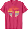 Pack A Punch Llama, Retro Style Alpaca T-Shirt - Red Heather