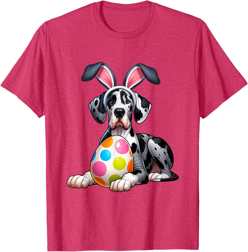 Men Women Rabbit T-Shirt in Red Heather