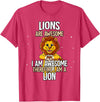 Lion Lover Gift Lions are Awesome Lion T-Shirt - Red Heather