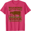 Dairy Farmer Gifts For Men Funny Udder Nonsense, Dairy Farmer Cow Milker T-Shirt - Red Heather