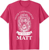 Gifts for Matt Matt Gift Name Lion T-Shirt - Red Heather