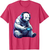 Funny Graphic Gamers tee Polar Bear Funny Video Games Polar Bear T-Shirt - Red Heather