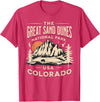 Great Sand Dunes National Park Colorado USA Retro Great Sand Dunes National Park Colorado Hike Outdoors Retro T-Shirt - Red Heather