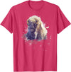 Rocky Mountain Wilderness designs Great Native American White Buffalo Sacred Spirit Animal T-Shirt - Red Heather