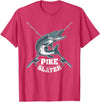 Fishing IM Co Pike Slayer Fishing Fisherman Northern Pike T-Shirt - Red Heather