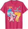 Funny 7th Birthday 6-7 Meme Pig Shir-t Kids Gift I was 6 Now I'm 7 Funny 67 Birthday Kids Boys Dabbing Pig T-Shirt - Red Heather