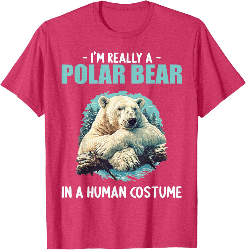 Polar Bears Polar Bear Lovers Shop Polar Bears Polar Bear T-Shirt - Red Heather