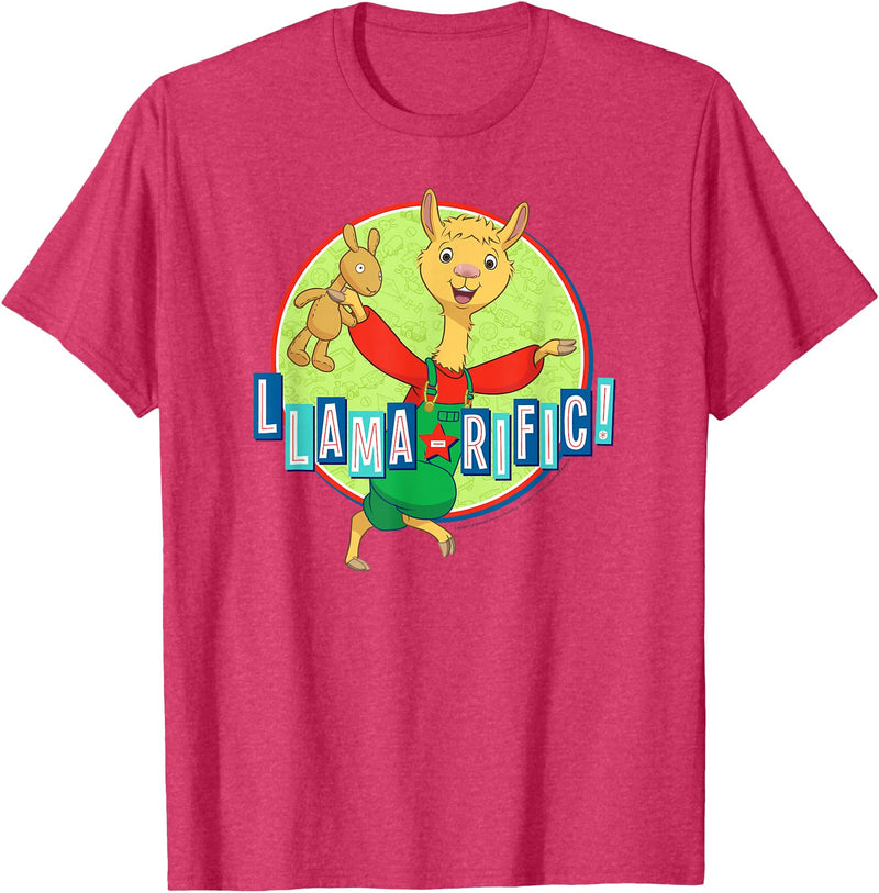 Llama Llama Netflix Red Pajama Llama-rific Tee Shirt T-Shirt - Red Heather