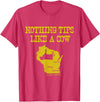 Funny Farm Nothing Tips Like A Cow Wisconsin T-Shirt - Unisex-Adults, Green, Small, Short Sleeve, Cotton, Polyester - Red