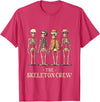 KDR Apparel Funny Men's Halloween Skeleton Crew T-Shirt - Red Heather