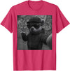 Teddy Bear Graphic Streetwear Hip Hop Men's Design Hip Hop Teddy Bear Selfie Urban Streetwear Peace Sign Rap T-Shirt - Red Heather