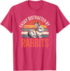 Cute Rabbit Lover Bunny Graphic T-Shirt in Red Heather
