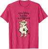 Funny Western Cow Pregnancy Announcement Thanksgiving Pregnancy Announcement Funny Cowgirl Mama to Be T-Shirt - Red Heather