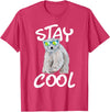 Funny Polar Bear Shirts Stay Cool - Polar Bear Cub Wildlife Zoo Animal Lover T-Shirt - Red Heather