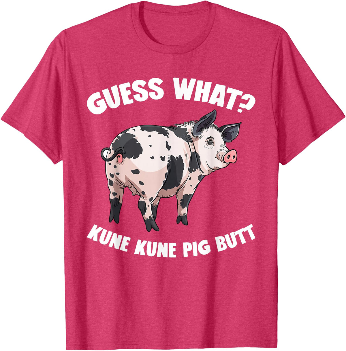 Kune Kune Pig Accessories & KuneKune Clothes Kune Kune Pig Breeder Plush Stuffed Animal Kunekune Pig T-Shirt - Red Heather