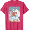 ICEE Bear Ice Boarding Just Chillin' T-Shirt - Red Heather