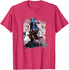Random Galaxy Abe Lincoln Riding Bear American Patriotic Funny T-Shirt - Red Heather