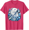 Arctic Polar Bear Snowflake Winter Christmas Christmas Polar Bear Snowflakes Winter Ornaments T-Shirt - Red Heather