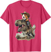 Animal Cowboy Guinea Pig Rex Cowboy T-Shirt - Red Heather