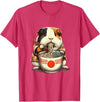 Kawaii Artwork Co Japanese Guinea Pig Ramen Kawaii Neko Japanese Noodles Aesthetic T-Shirt - Red Heather