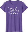 GO WITH THE PAW Fish Mom Aquarium Keeper Pet Lover Womens T-Shirt - Purple Heather