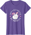 Easily Distracted by Rabbits Kids Bunny Rabbit Lovers T-Shirt in Purple Heather