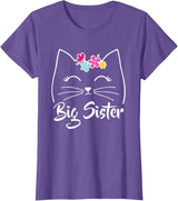 Best Cat Humor Tees & Gifts Big Sister Cute Kitty Cat Lover Pets T-Shirt
