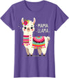 Magical and Funny Llama lover Gifts Mama Llama Mother's Day Birthday Party Mom Alpaca Llama T-Shirt - Purple Heather