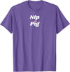 SIB Unique Pig Gifts - See Other Related Nip Pig - pig and piggy gifts for men and women T-Shirt - Purple Heather