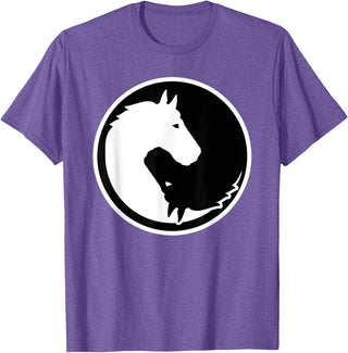 Horse gifts Horse yin and yang T-Shirt - Purple Heather