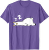 Sleeping Animals Tees And Gifts Llama Sleeping Tired Llama Pajama Love Llamas T-Shirt - Purple Heather