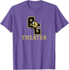 Buffalo Gap High School, Swoope, VA 24479 Buffalo Gap High School Bison Theater T-Shirt - Purple Heather