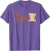 Family Birthday Bear Gifts Two of The Birthday Boy Bear 1st Birthday Party Boy T-Shirt - Purple Heather