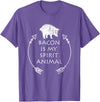 Pig Tees by MasArt Bacon is my Spirit Animal Funny Pig T-Shirt Distressed Gift T-Shirt - Purple Heather