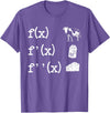 Cute Math Gifts Calculus Nerd Accessories & Stuff Funny Math Teacher Art For Men Women Cow Milk Cheese Formula T-Shirt -