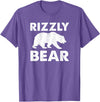 Rizz Meaning Tees Rizzly Bear T-Shirt - Purple Heather