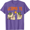 Nerd Ninja Llama Como Te LLamas Spanish Teacher Llama Gift T-Shirt for Men Women Girls Kids - Purple Heather