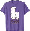 Doc Llama Apparel T-Shirt Funny Llama Doctor T-Shirt, No Trauma Llamas Tee Apparel T-Shirt - Purple Heather