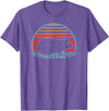 Guinea Pig Graphic Art Designs Guinea Pig Lover Animal Retro Vintage 80s Style T-Shirt - Purple Heather