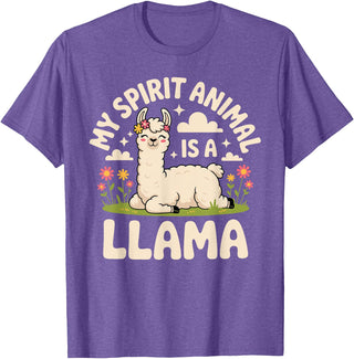 Llama Gift Llama Lover Accessories & Lama Stuff Funny Llama Art for Men Women Kids Alpaca Gag Llama Lover T-Shirt - Purple Heather