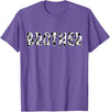 Cow Pattern Print Family Matching Birthday Shirts Cow Brother Birthday Family Matching Fathers Day Boy Girl T-Shirt - Purple