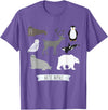 Novelty Arctic Animal Gifts Arctic Animals Gift Walrus Penguin Polar Bear Arctic Kids T-Shirt - Purple Heather