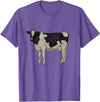 Cows and cattle Drawing of a Holstein cattle T-Shirt - Purple Heather