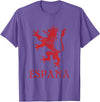 Threadrock Espana Spain Lion Symbol Spanish Spanish Pride T-Shirt - Purple Heather