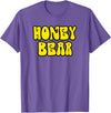 Classic 70's Retro Vintage Hippie Honey Designer Classic 70s Retro Vintage Hippie Honey Bear T-Shirt T-Shirt - Purple Heather